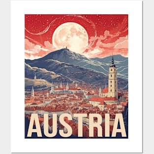 Graz Austria Vintage Travel Retro Tourism Posters and Art